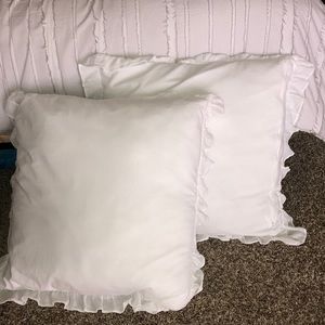 White pillows